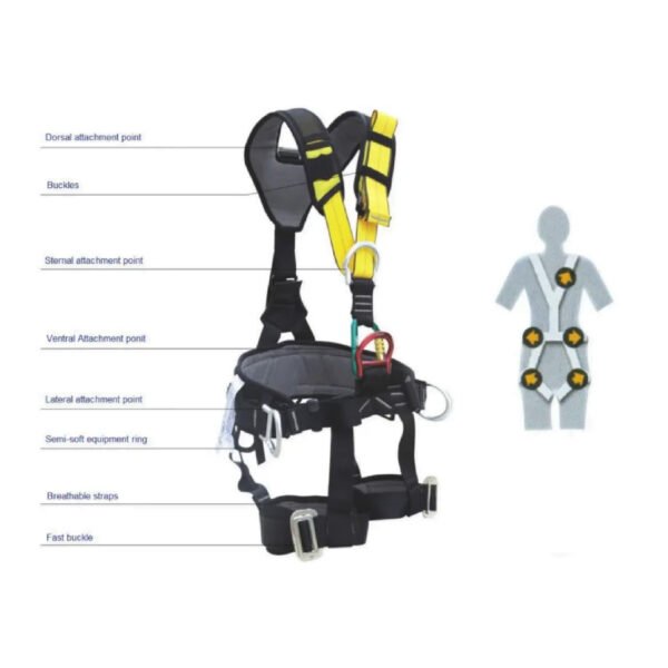 Arnés de Cuerpo Completo de 5 Puntos Aluminio
