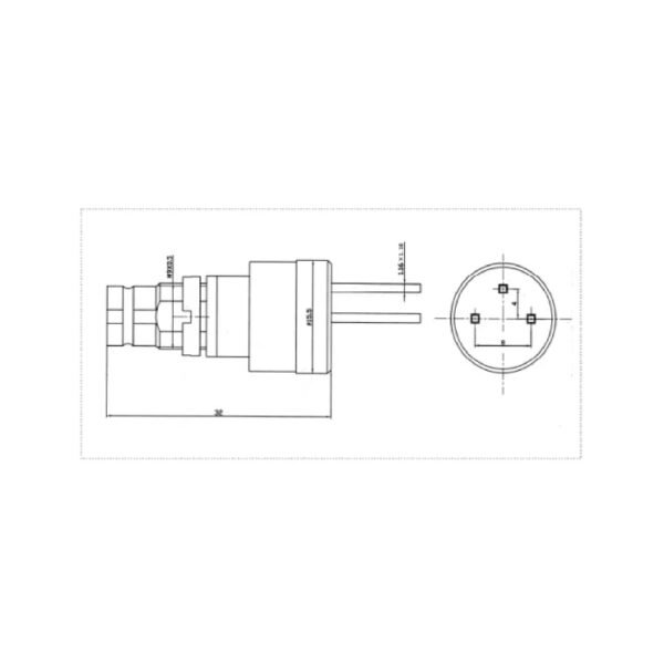 Balun 3 PIN – DIN Hembra - Imagen 2